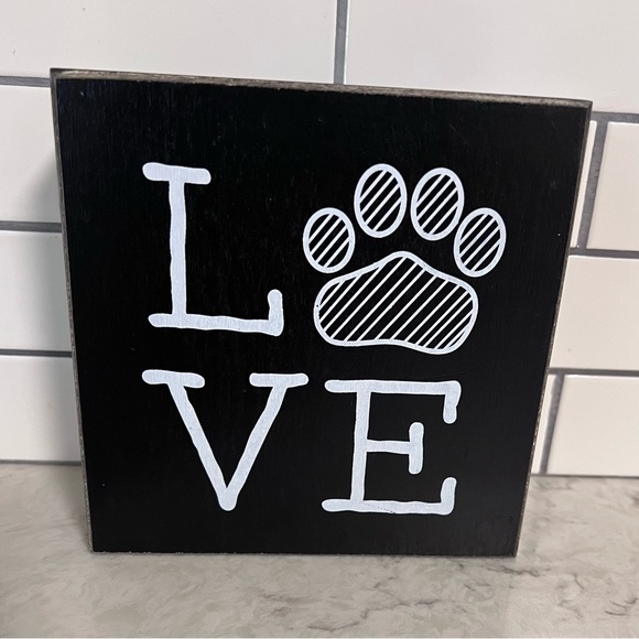 Love 🐾 Paw Print Box Sign - Picture 2 of 8